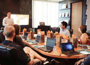 people in a meeting