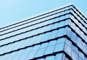 tall building with all glass siding